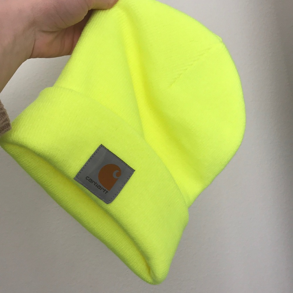 Neon yellow/green beanie